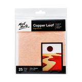  MM Copper Leaf 14X14Cm 25 Sheets 