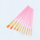  Bộ 10 cây cọ vẽ màu nước chất liệu nylon 