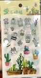  Sticker dạng túi hoa và cây cỏ 6pcs/túi 