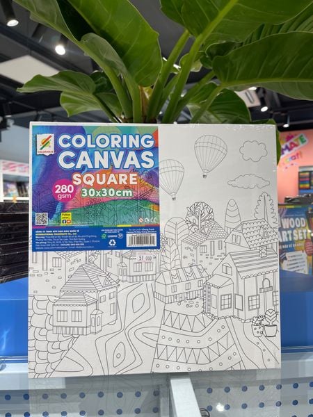  Canvas Panel In Hình 30x30cm (coloring canvas square)-Colormate 