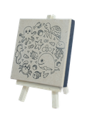  Mini Wood Canvas With Easel 11x11cm-Colormate 