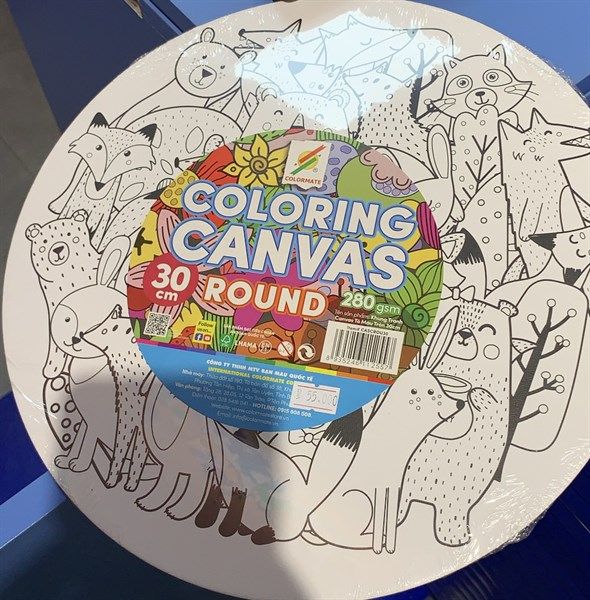  Bảng canvas in tròn 30cm-Colormate 