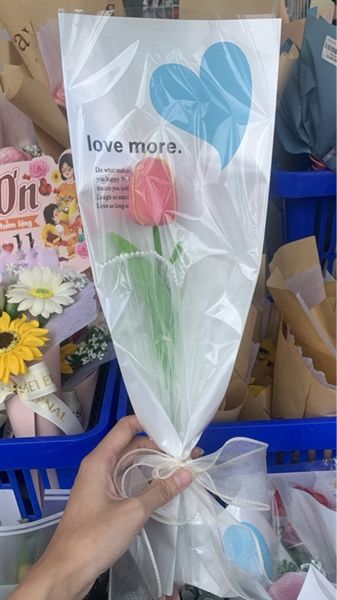  Túi hoa tulip 1 bông 