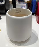  Chậu tráng men kim cương cao 2 trắng - 9x11.5cm 