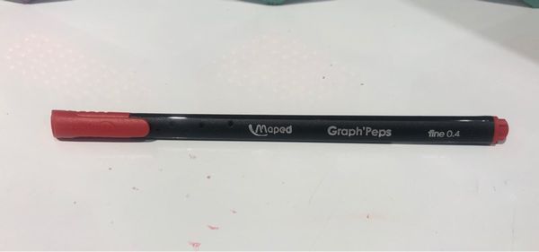  Viết kim Graph peps mực Đỏ 