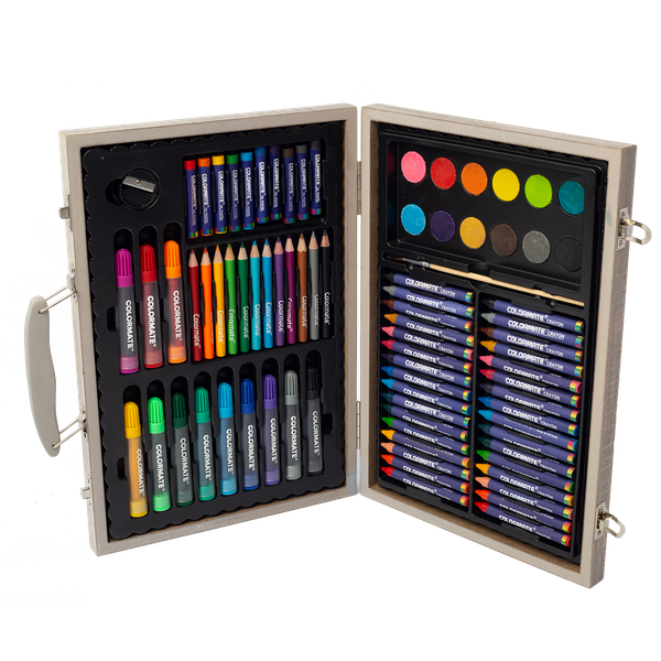  Bộ màu vẽ hộp gỗ cao cấp 82w-Colormate 