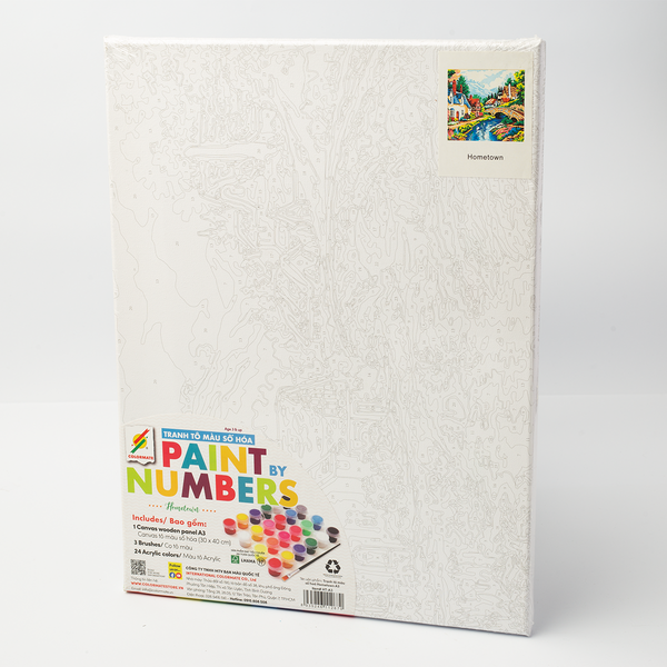  Tranh Tô Màu Số Hoá Hometown A3-Colormate 
