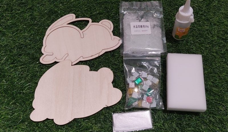  Bộ đính đá mosaic con vật L 