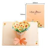  Thiệp 3D Hoa Hướng Dương 