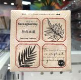  Set con dấu gỗ 4 miếng 