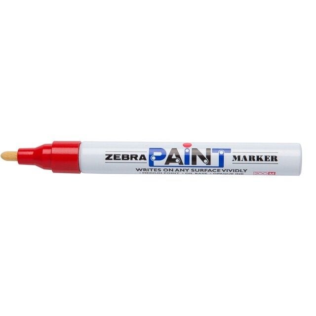  Viết sơn Zebra Paint Marker - Màu Đỏ 1.5mm 