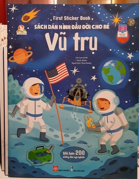  First sticker book - Sách dán hình đầu đời cho bé - Vũ trụ 75N_ST_USB 