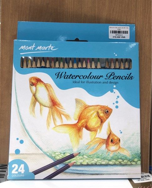  Bút chì màu nước bộ 24 màu 