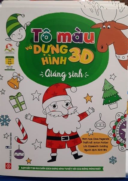  Tô màu và dựng hình 3D - Giáng sinh 