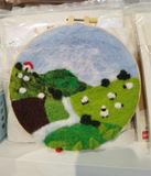  Tranh Thủ Công Bằng Vải Nỉ Đã Thêu 