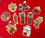  Tag đầu lân treo tết 