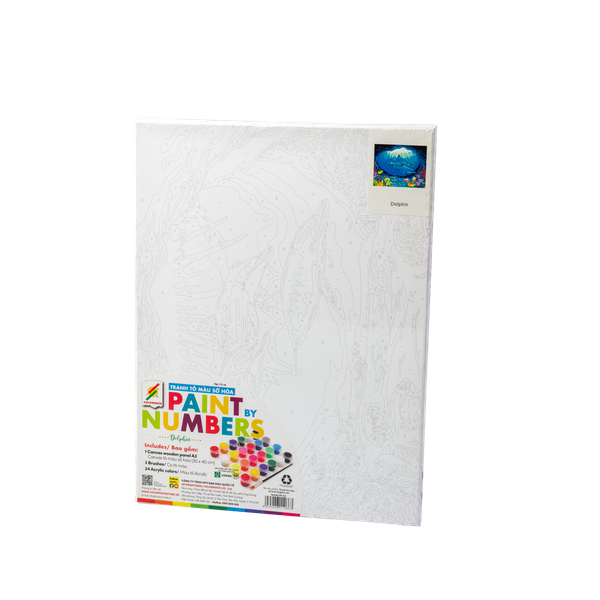  Tranh Tô Màu Số Hoá Dolphin A3-Colormate 