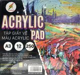  TẬP GIẤY VẼ ACRYLIC KHỔ A3 