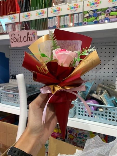  Bó hoa 1 bông mini 