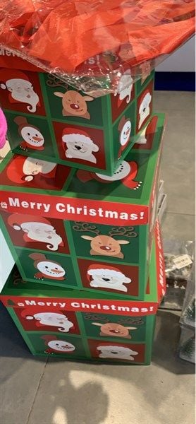  Hộp quà tự gấp Noel 15cm 