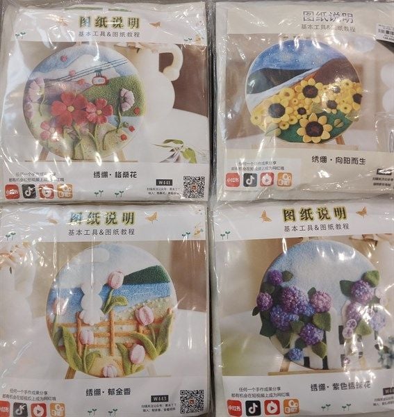  Bộ Diy Làm Tranh Bằng Vải Nỉ Nhiều Hình 