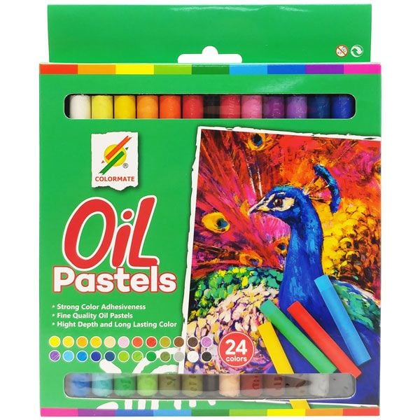 Hộp sáp màu dầu 24 cây (oil pastels)-Colormate 