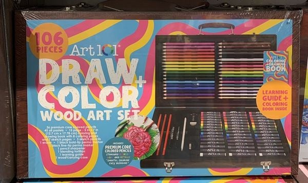  Bộ màu vẽ hộp gỗ 106W 