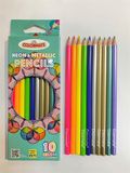  Hộp giấy 10 cây chì màu Neon và Metallic 