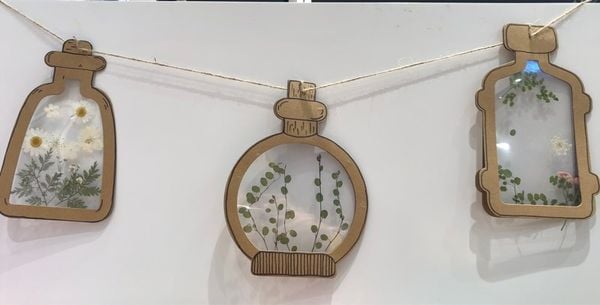  4 chậu lắp ráp trang trí 