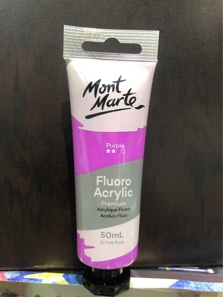  MM Fluoro Acrylic Paint 50ml - Purple 