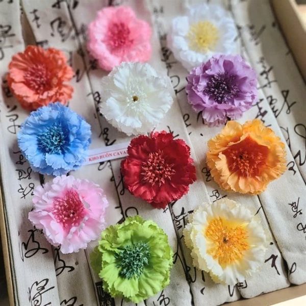  Hoa cẩm chướng nhuỵ chùm 9cm 