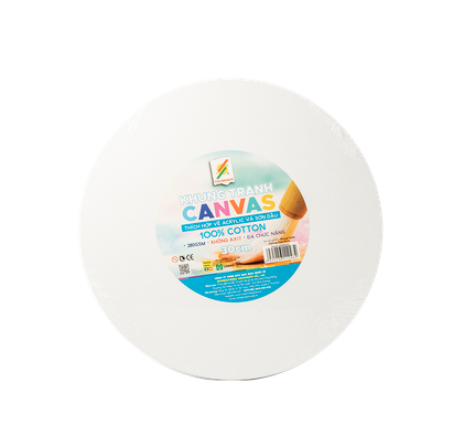  Bảng canvas tròn 30cm-Colormate 