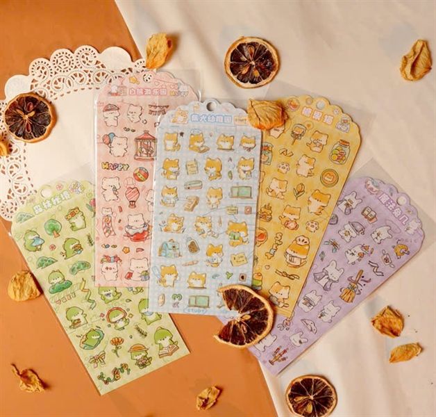  Sticker 3D_động Vật Mini 01 