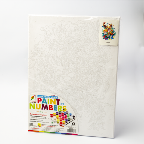 Tranh Tô Màu Số Hoá Deer A3 – Colormate Art & Craft