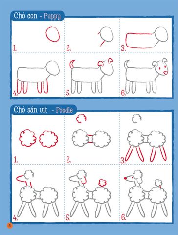 Họa sĩ tí hon - Learn to draw... Animals! - Nào, ta cùng học vẽ… các loài động vật! -59N_Pet