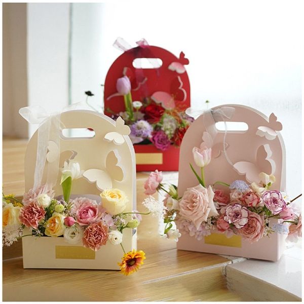  Túi Giấy 1 Mặt Cánh Bướm 3D 25x13x36 