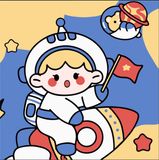  Tranh Tô Màu Số Hóa Little Astronaut 20x20cm-Colormate 