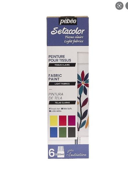 Setacolor light fabrics matt 6x20ml