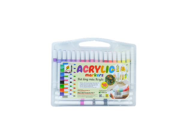  Bút lông màu Acrylic 48c (acrylic marker)-Colormate 