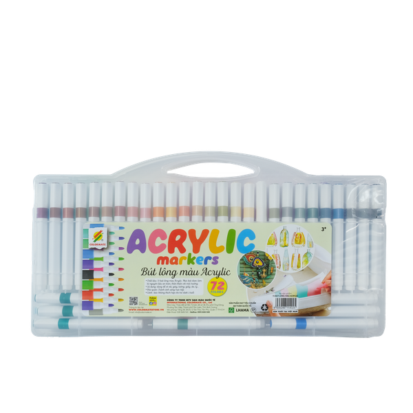  Bút lông màu Acrylic 72c (acrylic marker)-Colormate 