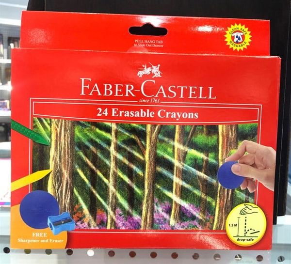  Bút Sáp Màu - 24 Màu (Có Thể Tẩy Được) 