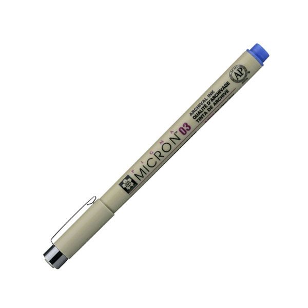  Bút kim vẽ kỹ thuật Pigma Micron 03 Màu Xanh Dương 