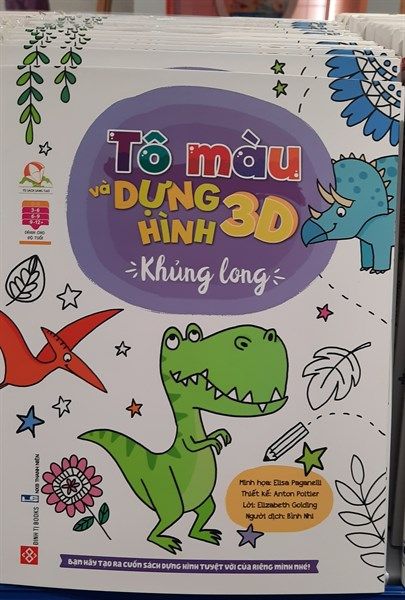  Tô màu và dựng hình 3D - Khủng long 