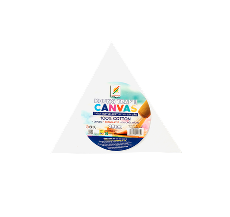  Bảng canvas tam giác 25cm-Colormate 