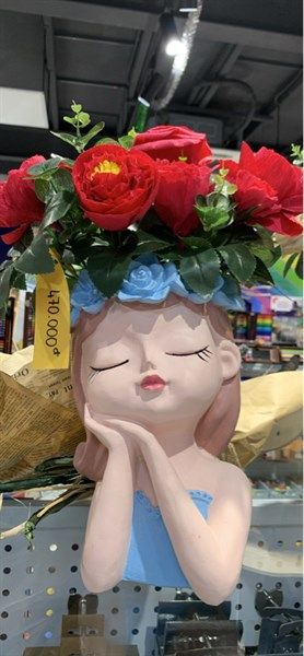  Chậu hoa giấy cắm sẵn kèm bình 