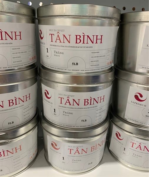  Mực in offset trắng 1kg 