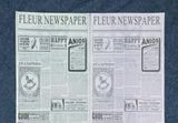  Giấy báo in chữ Fleur, Mauris News, Vogue 