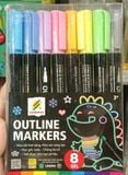  BỘ 8 BÚT MÀU OUTLINE 