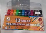  Túi Nhựa 12 Cây Bút Lông Translucent Markers 