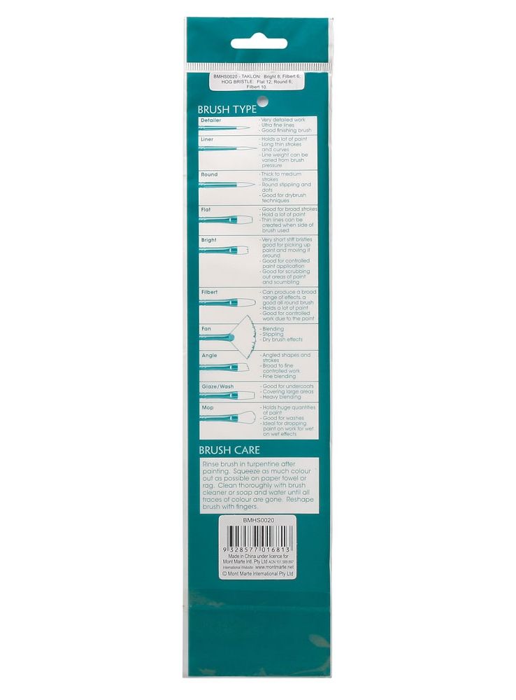  Bộ 5 Cây Cọ Vẽ Màu Sơn Dầu Mẫu 3 